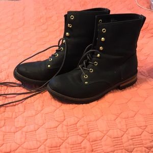 Black combat boots!
